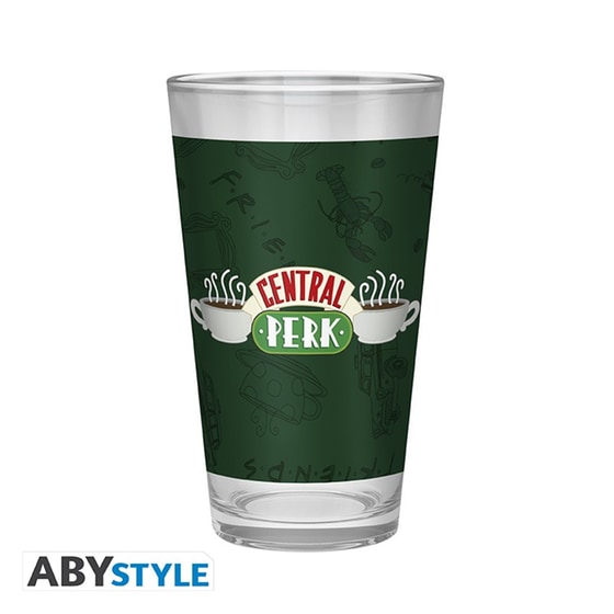 Σετ Ποτήρι με Πιν & Σημειωματάριο ABYstyle Central Perk Γυάλινο 400 ml - Friends image 1