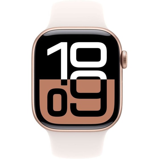 Apple Watch Series 10 GPS 42mm Rose Gold Aluminium Case with Light Blush Sport Band - M/L image 2