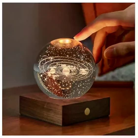 Κρυστάλλινη Σφαίρα Gingko 3D Laser Solar System image 2