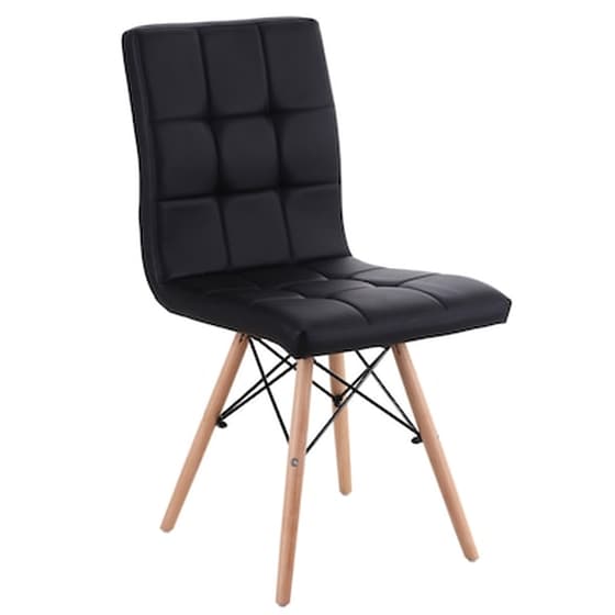 Καρέκλα Esmarket Cupplessus Pu 43x55x86cm - Μαύρο image 0