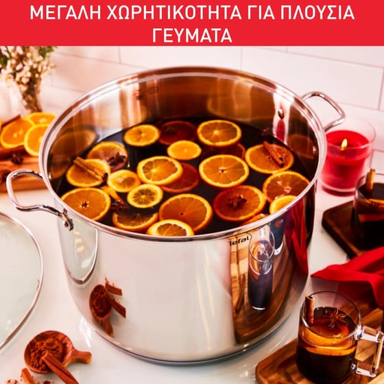 Κατσαρόλα TEFAL B8646904 30 cm Inox image 4
