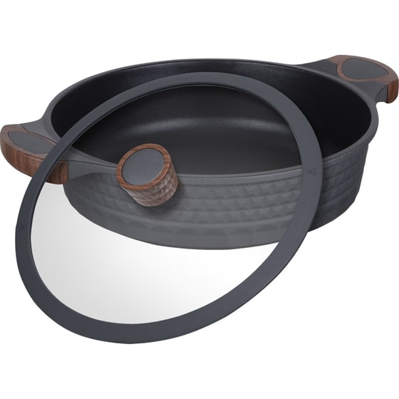 Κατσαρολάκι Ρηχό RESTO Shallow-93506 από Χυτό Αλουμίνιο 28 cm 4.4 L Μαύρο image 4