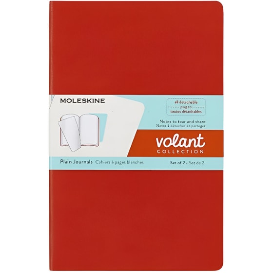 Σημειωματάριο Moleskine Plain Πορτοκαλί Large (2 Τεμάχια) image 0