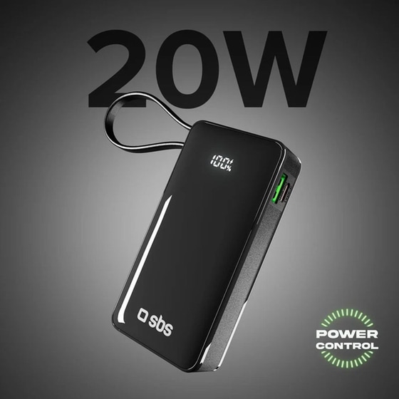PowerBank SBS 10000mAh 22.5W - Black image 2