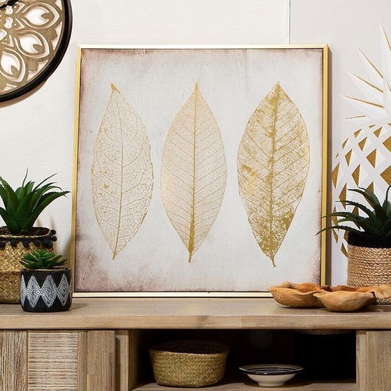 Πίνακας με Κορνίζα Spitishop Ξύλινος 58x2.6x58 cm - Χρυσός image 2
