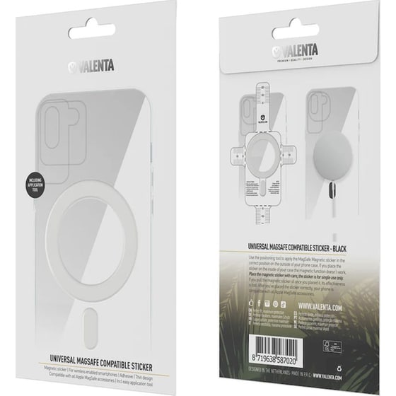 Μαγνητικό Αυτοκόλλητο Valenta Universal MagSafe - Λευκό image 0