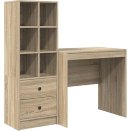 Γραφείο VidaXL 125,5x50x127 cm - Sonoma Δρυς (2 τεμ.)