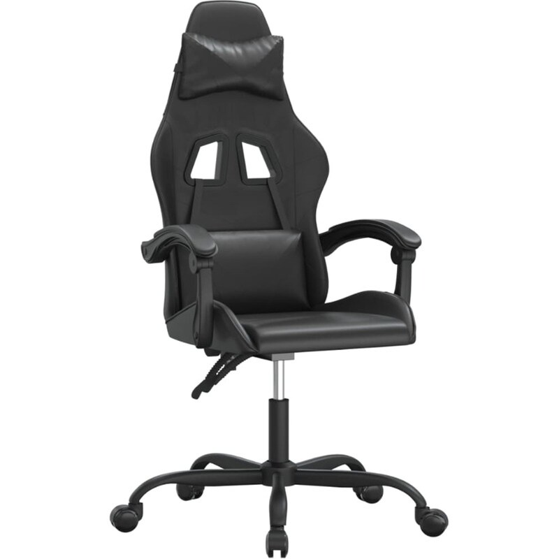 Καρέκλα Gaming VIDAXL 349551 από Τεχνητό Δέρμα - Μαύρη