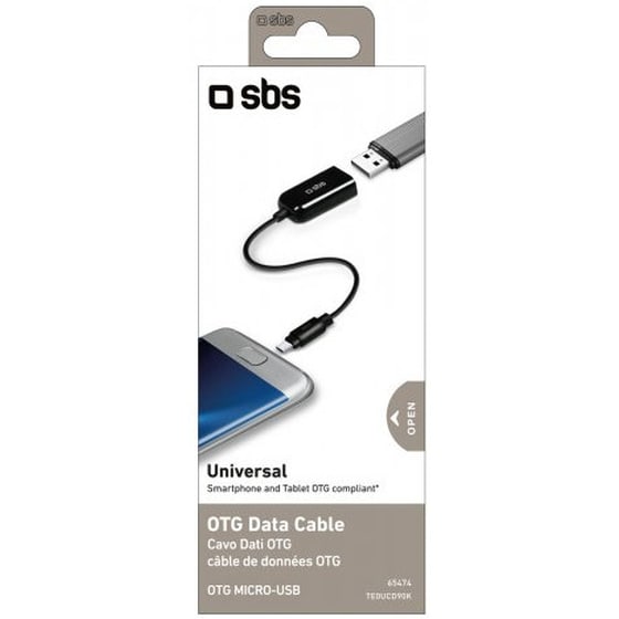 Καλώδιο SBS micro USB Male σε USB-A Female - 0.13m image 1