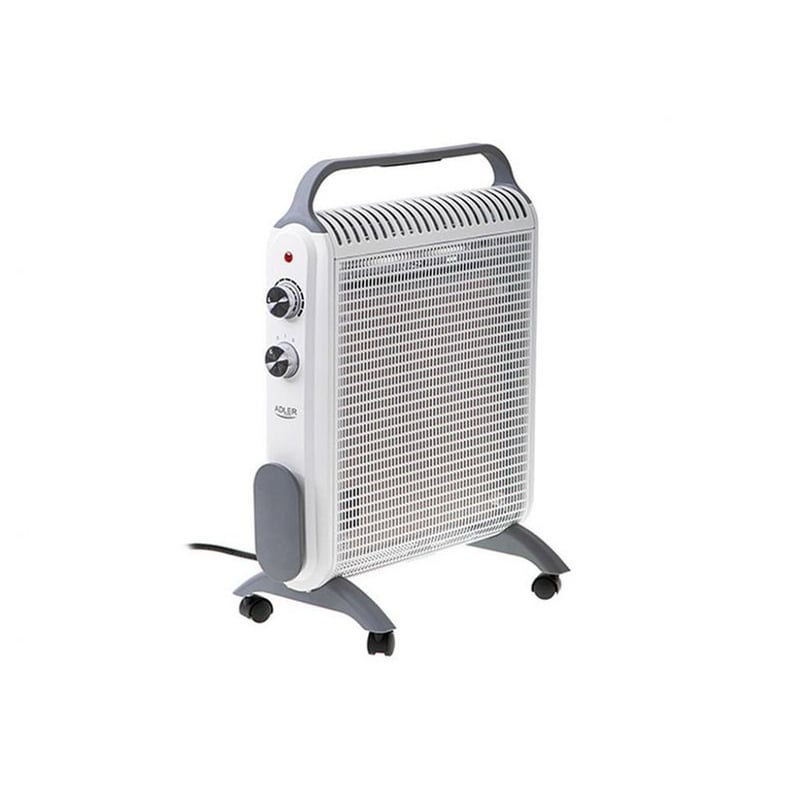 ADLER AD 7750 Με 2 Επίπεδα Θέρμανσης Και Ροδάκια 2000W Θερμοπομπός Δαπέδου Λευκός