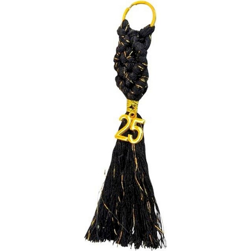 FEELBOHO Κρεμαστό Χριστουγεννιάτικο Feelboho Γούρι Μπρελόκ 2025 Μαύρο/Χρυσό