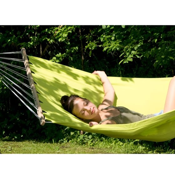 Αιώρα Αλεξίπτωτο Κρεμαστή Amazonas Miami Kiwi από Ύφασμα/Ξύλο 220x120cm - Πράσινη image 2