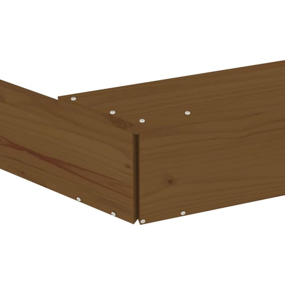 VidaXL Αμμοδόχος με Καθίσματα Οκτάγωνη 111x111x20cm Ξύλινη - Μελί image 6