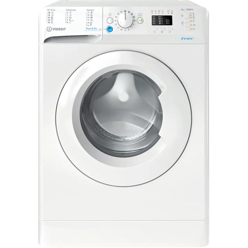 INDESIT INDESIT BWSA61051W EU N Slim 6 kg 1.000 Στροφές Λευκό Πλυντήριο Ρούχων