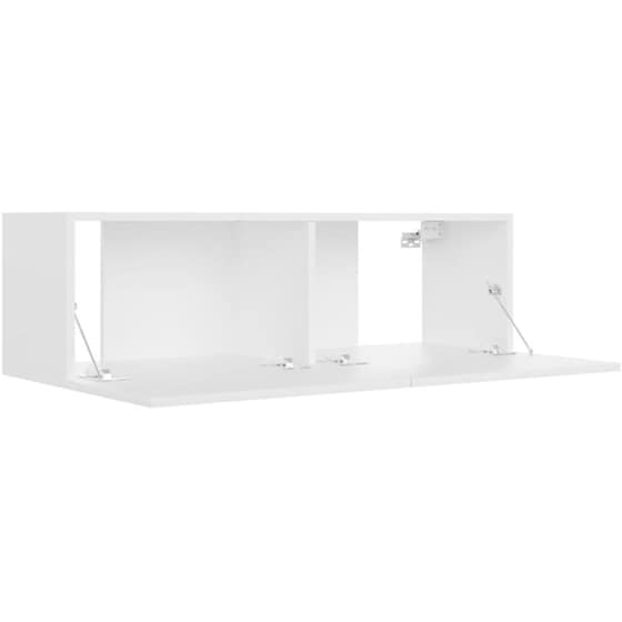 Έπιπλο Τηλεόρασης VidaXL από Μοριοσανίδα 100x30x30cm - Λευκό image 2