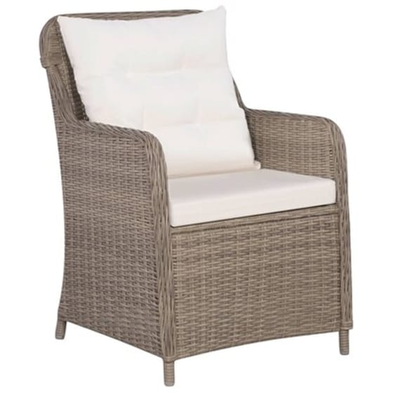 Πολυθρόνες Vidaxl από  Συνθετικό ρατάν Με Μαξιλάρια 2 Τεμ. 64x65x90cm - Καφέ image 2