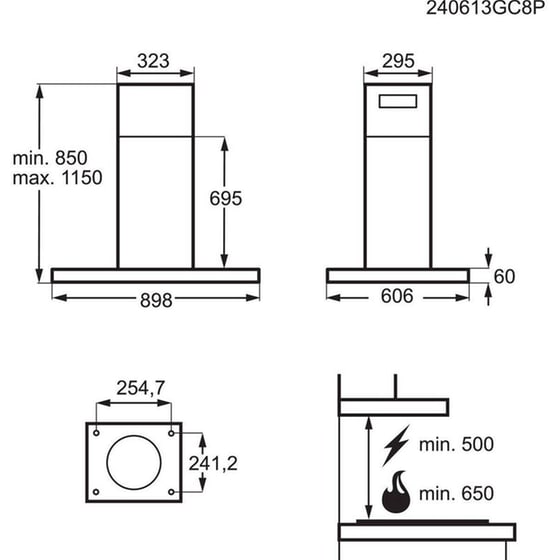 AEG GI87D91CB 90 cm Απορροφητήρας Νησίδα image 7