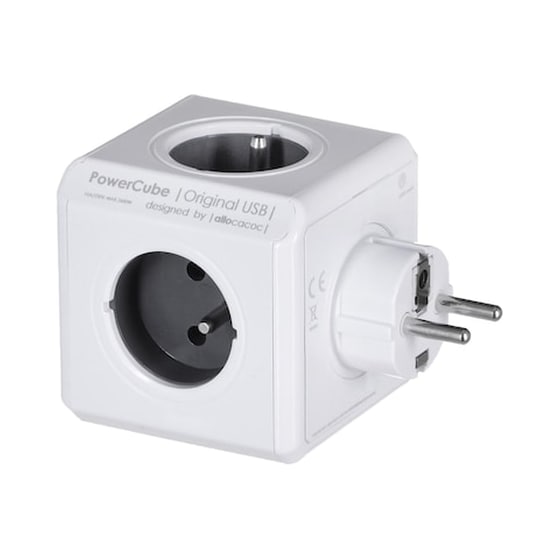 Πολύπριζο Allocacoc Powercube Original Usb 4ac Outlet(s) Indoor Grey image 0