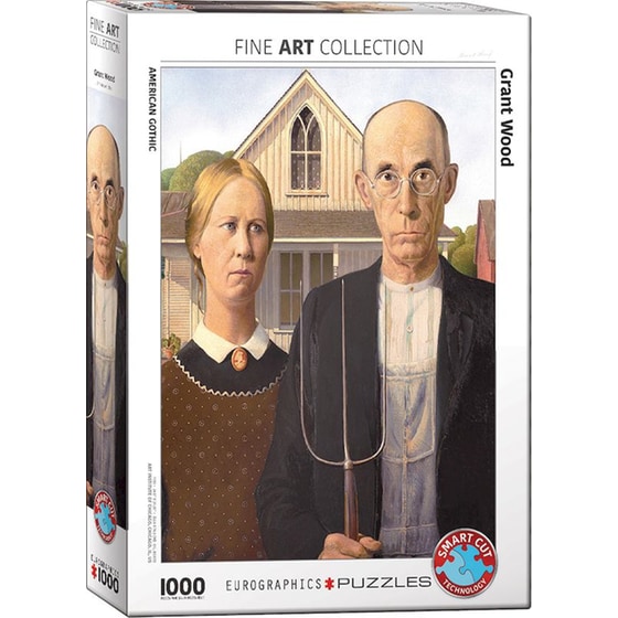 Παζλ Eurographics Fine Art Collection: Grant Wood - American Gothic (1000 Κομμάτια) image 0