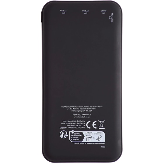 Powerbank Lazerbuilt Harry Potter 10000mAh - Μαύρο image 4