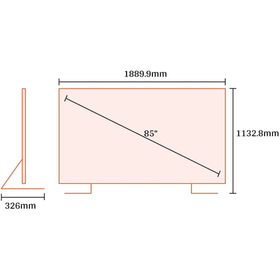 Samsung Mini LED 85" 4K Smart Τηλεόραση 85M80H AI TV image 2