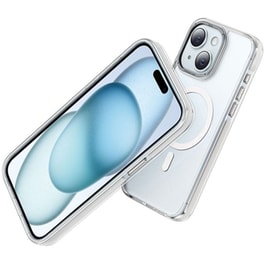 Θήκη Apple iPhone 15 - HOCO AS6 Magnetic Series με MagSafe - Διάφανο/Γκρι