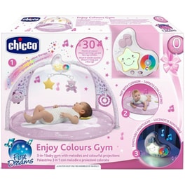 Γυμναστήριο Δραστηριοτήτων Chicco Χαρούμενα Χρώματα με Μουσική για Νεογέννητα Pink