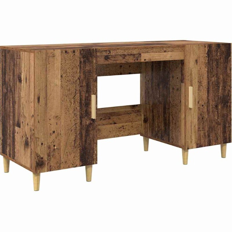 Γραφείο VidaXL από Επεξεργασμένο Ξύλο 140x50x75 cm - Παλιό Ξύλο