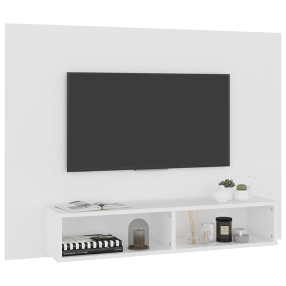Έπιπλο Τηλεόρασης VidaXL από Μοριοσανίδα 120x23.5x90cm - Λευκό image 5