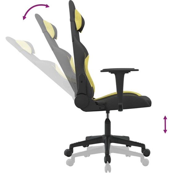Καρέκλα Gaming VIDAXL 345496 - Μαύρο image 4