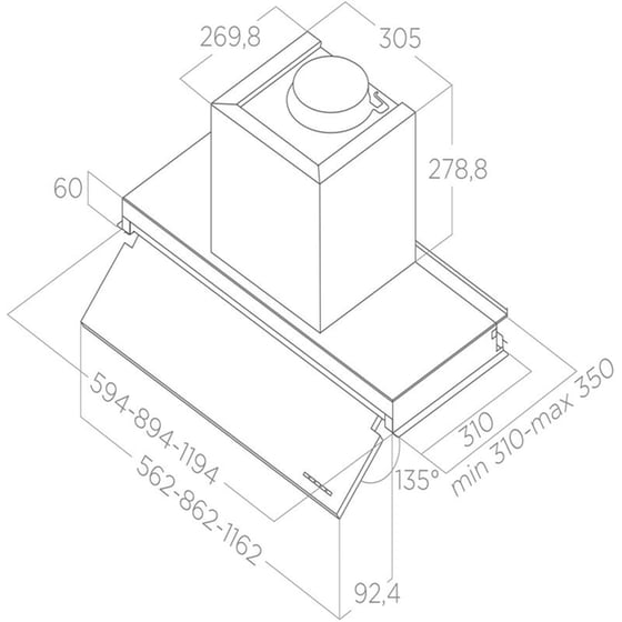 ELICA BOXIN NO DRIP IX/A/60 60 cm Inox Απορροφητήρας Μηχανισμός Απορρόφησης image 4