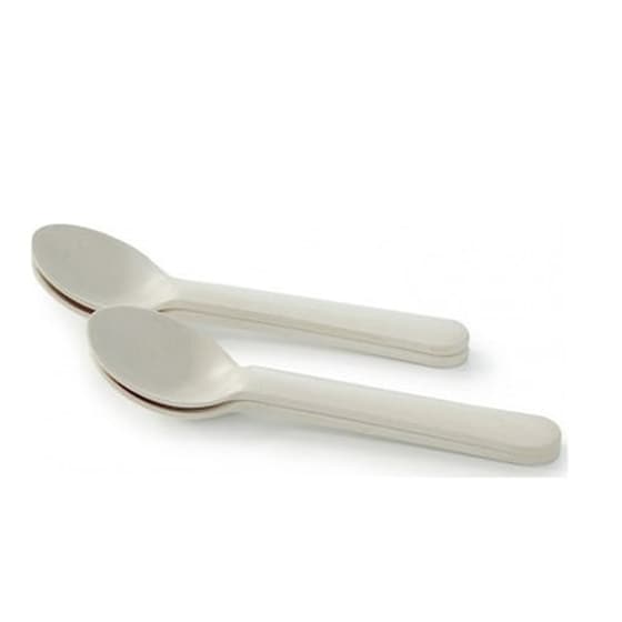 Ekobo Σετ 4 Κουταλάκια Bamboo White Ekb35380 image 0