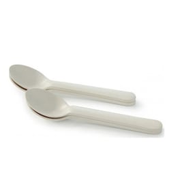 Ekobo Σετ 4 Κουταλάκια Bamboo White Ekb35380