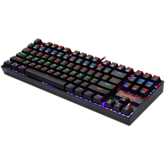 Redragon Kumara K552 Gaming Ενσύρματο Μηχανικό Πληκτρολόγιο RGB Black (US) image 3