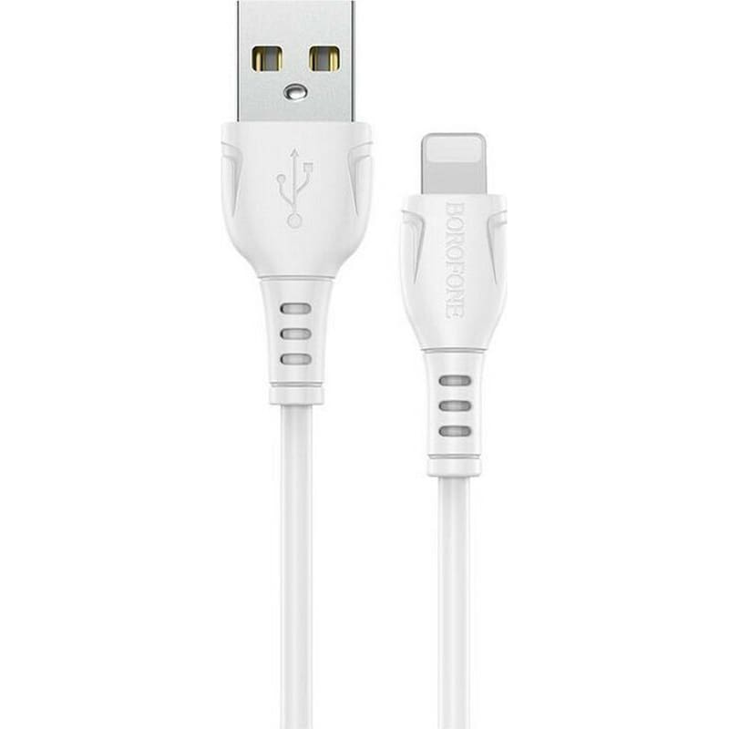 BOROFONE Καλώδιο Σύνδεσης Borofone Bx51 Triumph Usb Σε Lightning 2.4a 1μ Λευκό