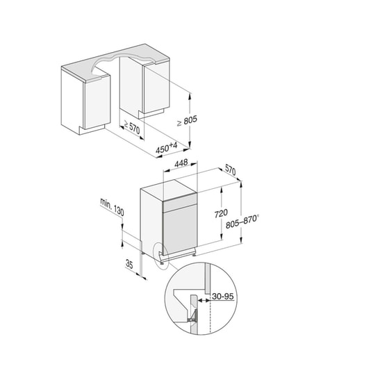 MIELE G 5540 SCi SL Active για 9 Σερβίτσια Εντοιχιζόμενο Πλυντήριο Πιάτων image 5