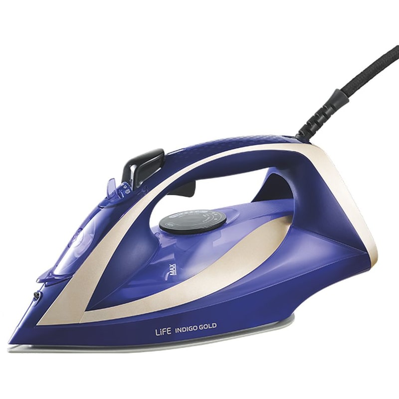 LIFE 221-0363 3000W Μπλε-Χρυσό Σίδερο Ατμού