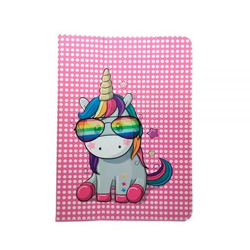 Θήκη Tablet Universal 10.1 - Oem Flip Cover - Rainbow Unicorn