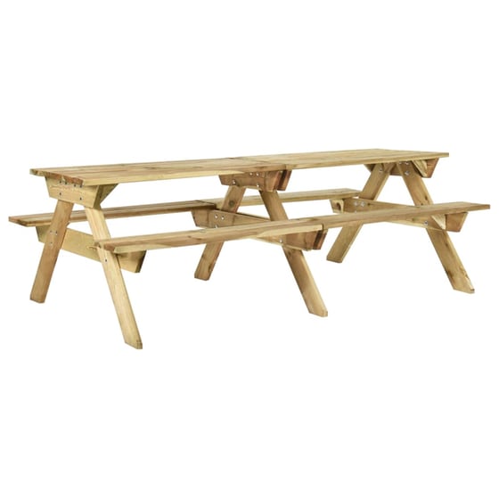 Τραπέζι Εξωτερικού Χώρου VidaXL Aπό Ξύλο 220x122x72 cm - Καφέ image 0