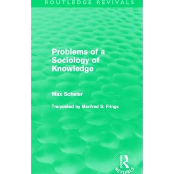 Problems of a Sociology of Knowledge (Routledge Revivals) image 0