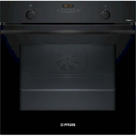 PITSOS PH33M41B3 71 Lt Μαύρο Εντοιχιζόμενος Φούρνος Άνω Πάγκου image 0