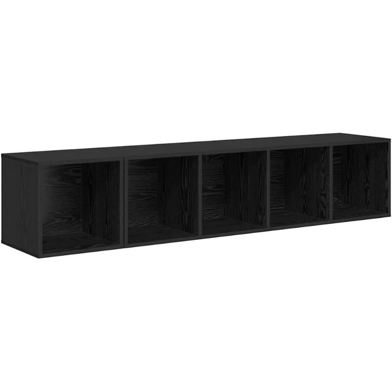 Έπιπλο Τηλεόρασης VidaXL 2 τμχ 142,5 x 37 x 37 cm - Μαύρη Οξιά