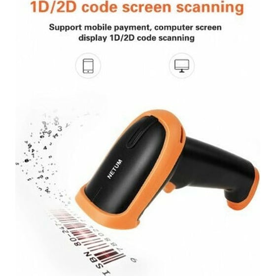 NETUM NT-S6 CCD Scanner Χειρός  Ασύρματο Ανάγνωση 1D Barcodes Μαύρο image 5