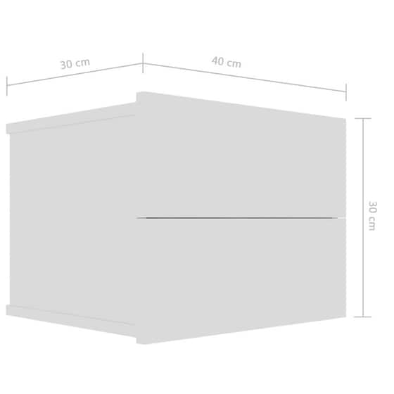 Κομοδίνο Vidaxl Από Μοριοσανίδα 2τμχ 40x30x30 cm - Λευκό image 6
