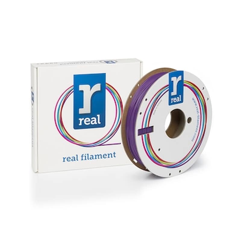 REAL FILAMENTS Real Pla 3d Printer Filament - Purple - Spool Of 0.5kg - 1.75mm (refplapurple500mm175)