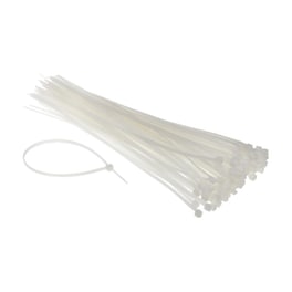 Powertech Δεματικά Καλωδίων Ties-006, 200x7.6mm, Διάφανα, 100τμχ