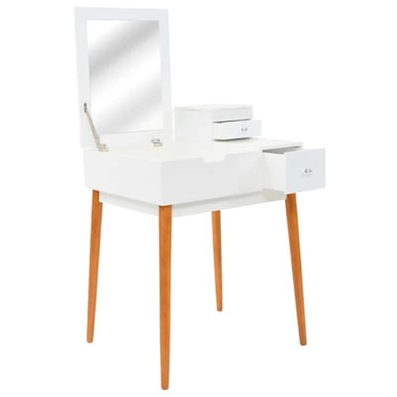 VIDAXL Vidaxl Μπουντουάρ Με Καθρέφτη 60 X 50 X 86 Εκ. Από Mdf