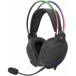 White Shark Ox Gaming Ενσύρματα Ακουστικά 3.5mm/USB με RGB Φωτισμό Μαύρα