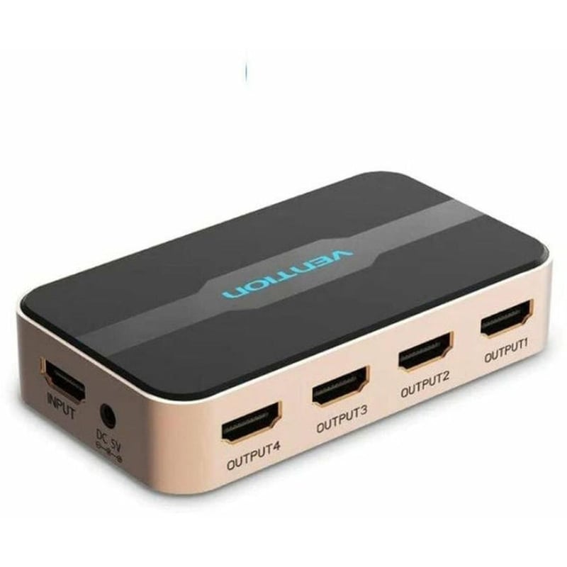 HDMI Splitter 1 σε 4 Vention ACCG0-EU 4K 30Hz - Χρυσό