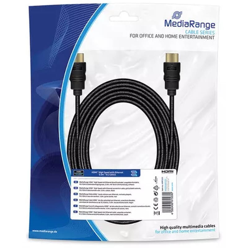 Καλώδιο Mediarange MRCS211 HDMI Male σε HDMI Male - 5m MEDIARANGE